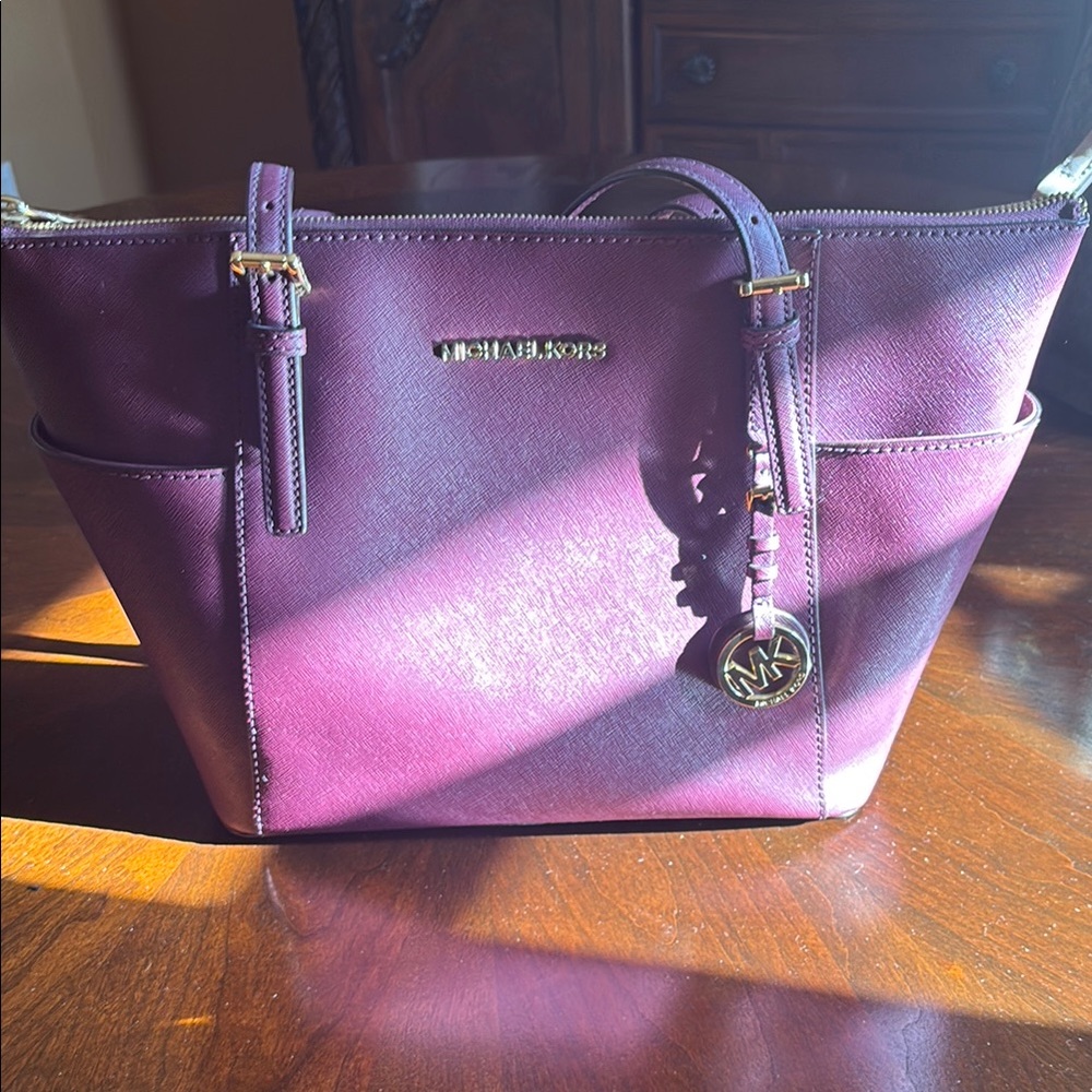 Michael Kors Purple Tote Bag